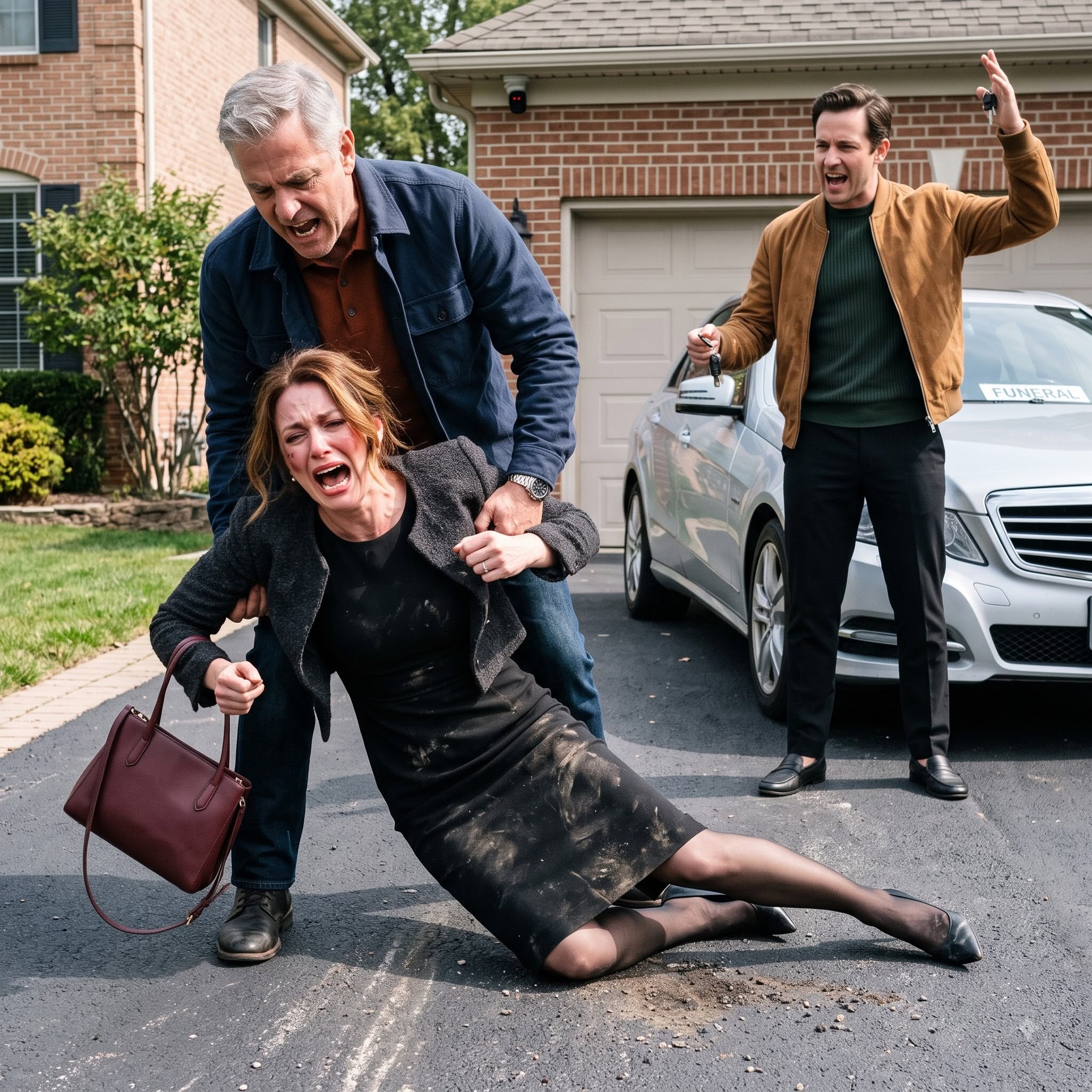 "I Had Just Buried My Husband When My Dad Blocked My Driveway and My Brother Demanded My Mercedes.