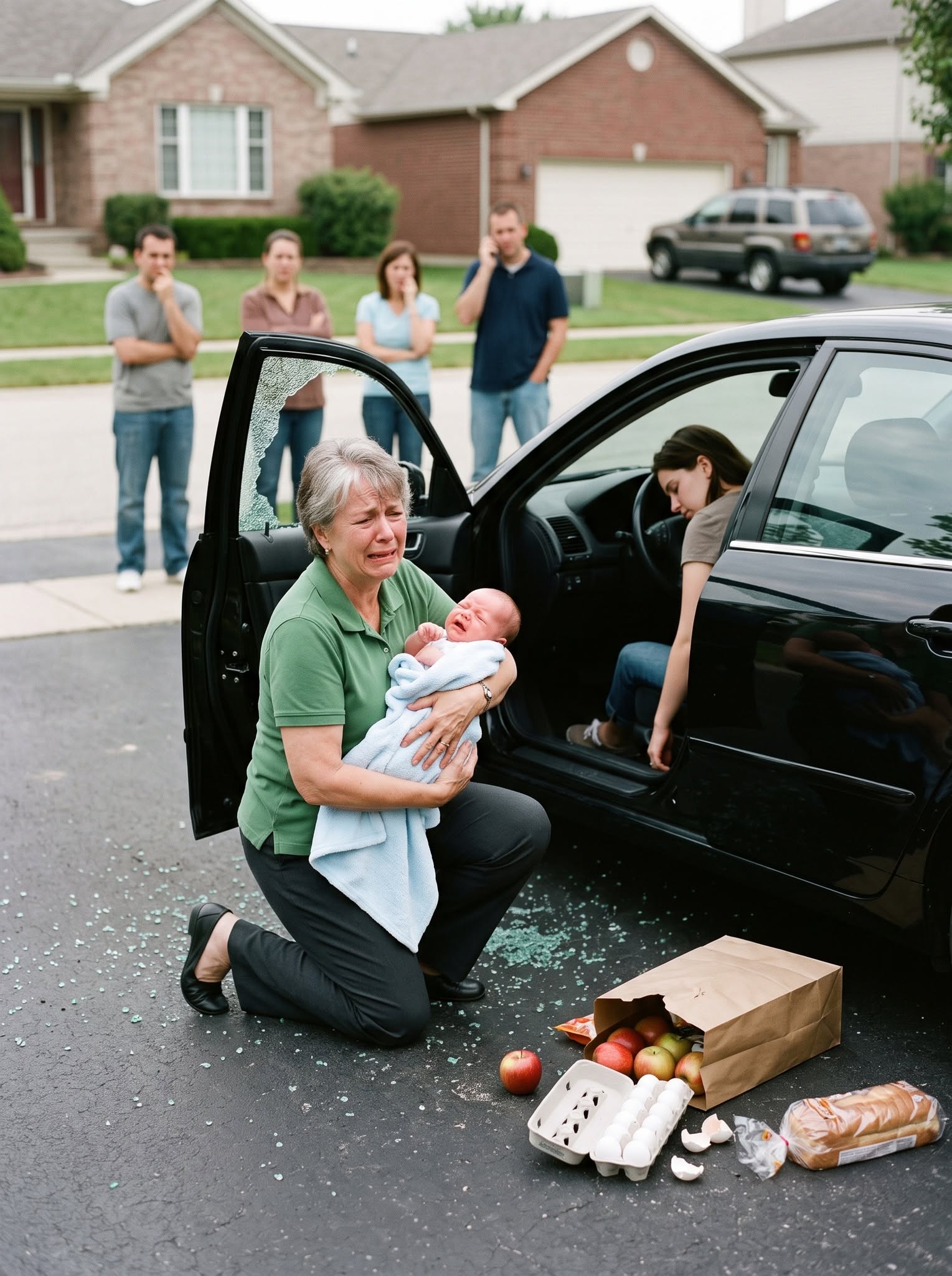"My son-in-law and his mistress left my daughter and her three-week-old baby trapped inside a locked car in unbearable heat.