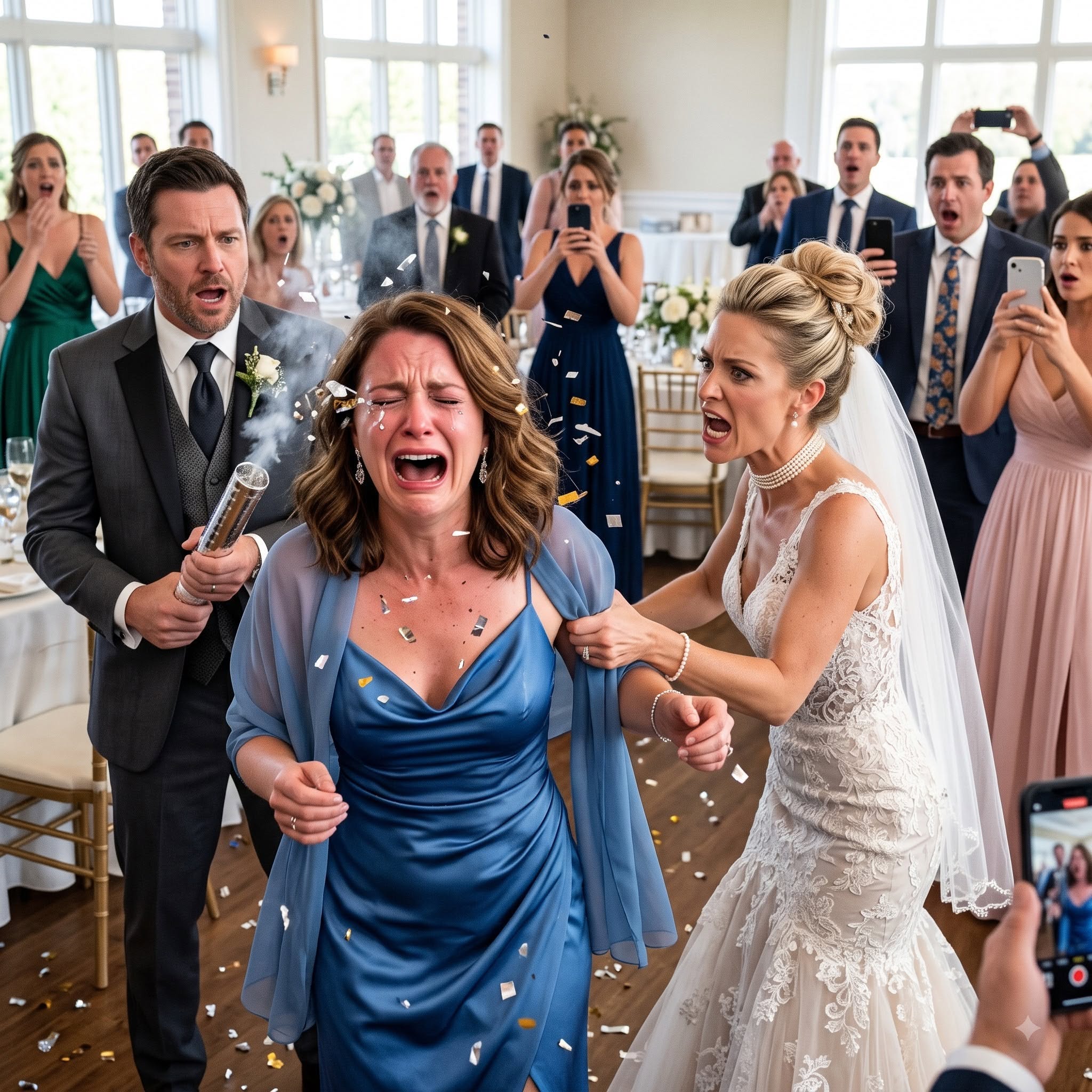 "The Confetti Cannon Exploded in My Face, and Everyone Laughed. As Blood Ran From My Left Eye, My Sister Told Me to Stop Embarrassing Her and Tried to Pull My Hand Away.
