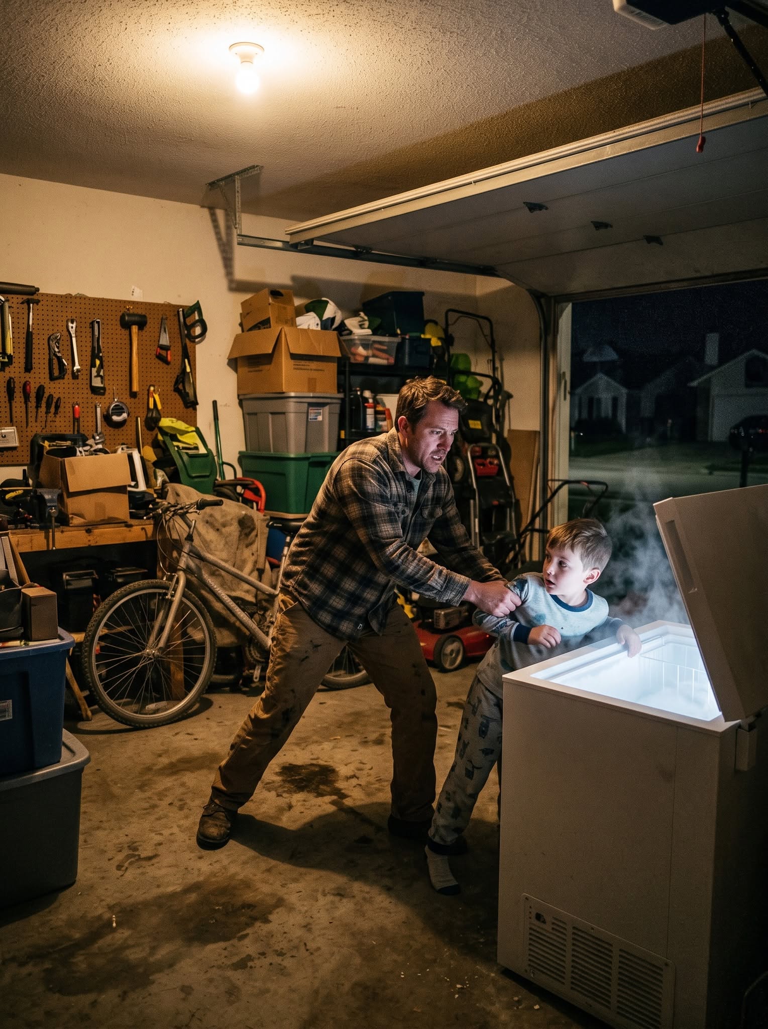 "Three weeks after our divorce, I returned to pick up a few forgotten boxes. Then I heard my daughter crying for help from the garage.