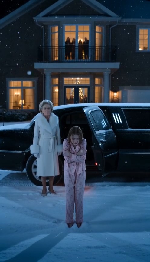 THEY LOCKED ME IN THE FREEZING SNOW ON CHRISTMAS EVE—UNTIL A BILLIONAIRE’S LIMOUSINE PULLED UP AND MY ESTRANGED GRANDMOTHER SAID JUST ONE WORD: “DEMOLISH.”