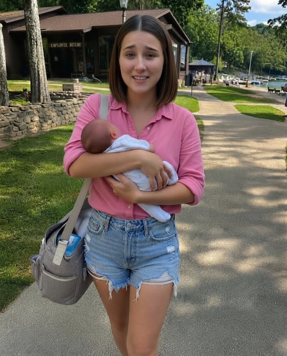 I DROVE 3 HOURS TO PICK UP MY 19-YEAR-OLD DAUGHTER FROM HER SUMMER JOB—THEN SHE WALKED OUT HOLDING A NEWBORN AND WHISPERED A CHILLING 4-WORD SECRET!
