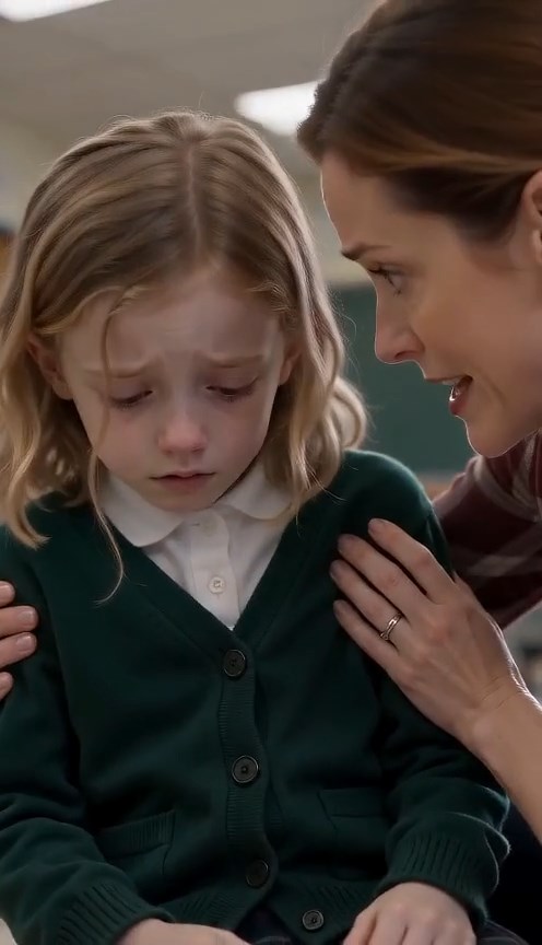 “DAD SAID IT WOULDN’T HURT…” — When A 7-Year-Old Collapsed In Class, Her Teacher Unbuttoned Her Cardigan And Uncovered A Heartbreaking Secret That Shook A Whole Town