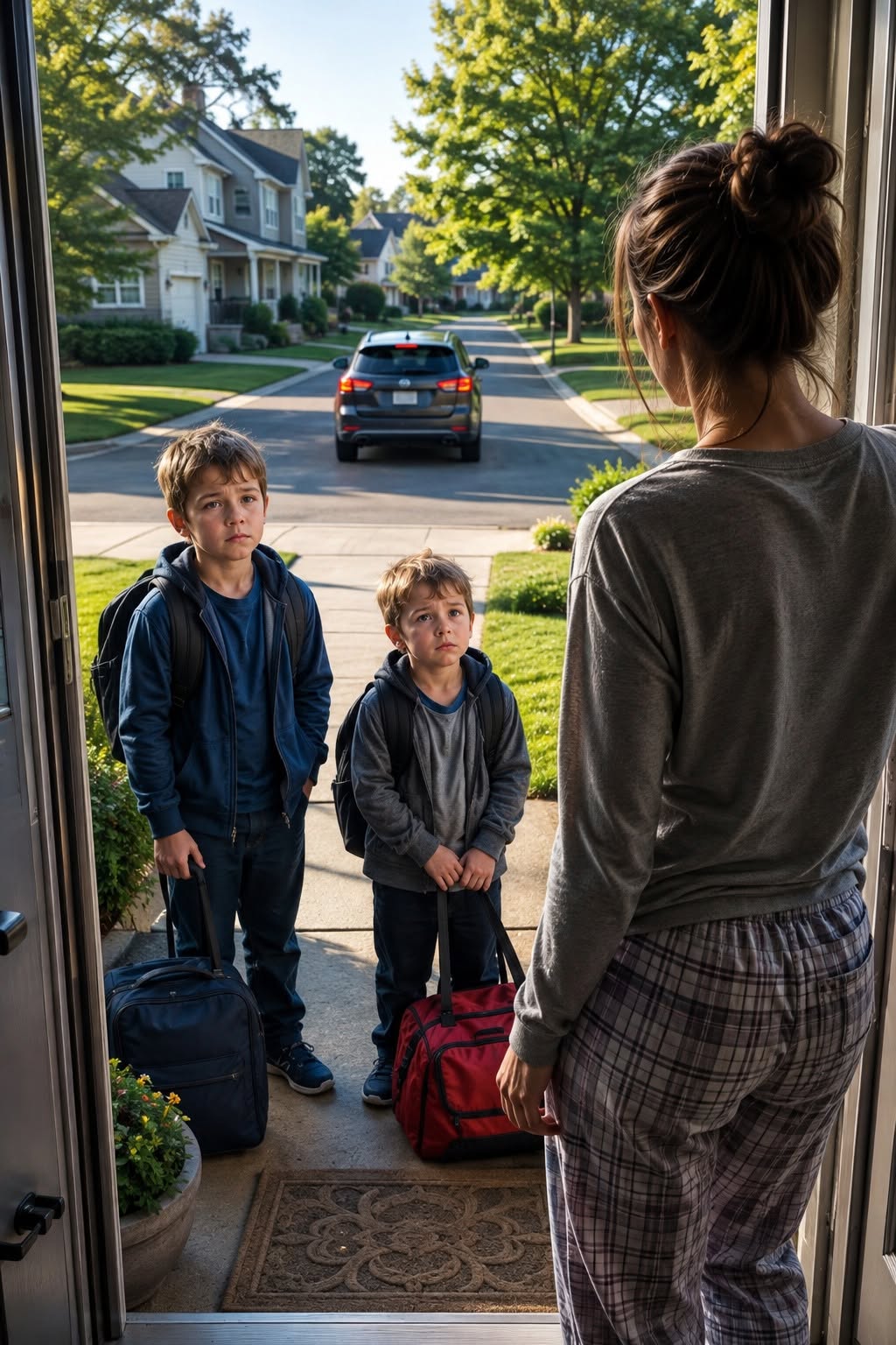 My Sister Dumped Her Kids on My Porch After I Said No—So I Sent One Text That Made My Entire Family Turn Against Me… Until My 12-Year-Old Finally Told Them What Really Happened