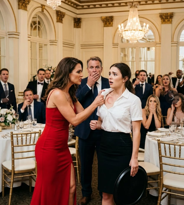 A SOCIALITE TORE OPEN A WAITRESS’S BLOUSE TO HUMILIATE HER—THEN A BILLIONAIRE SAW THE BIRTHMARK OF HIS DAUGHTER MISSING FOR 20 YEARS