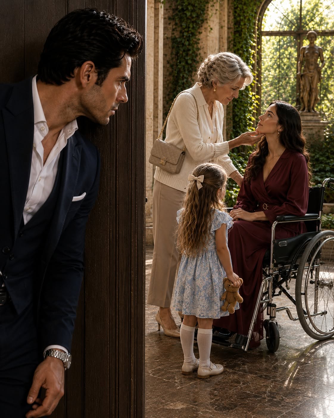 MY 7-YEAR-OLD DAUGHTER BEGGED ME NOT TO BOARD MY PRIVATE JET—SO I SECRETLY FOLLOWED GRANDMA AND FOUND A “DEAD” MAN WAITING FOR HER