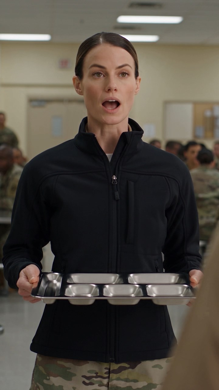 A High-Ranking Officer Poured Hot Coffee on a "Nobody" Cafeteria Worker. When the Woman Unzipped Her Jacket, the Entire Military Base Froze in Sheer Terror.