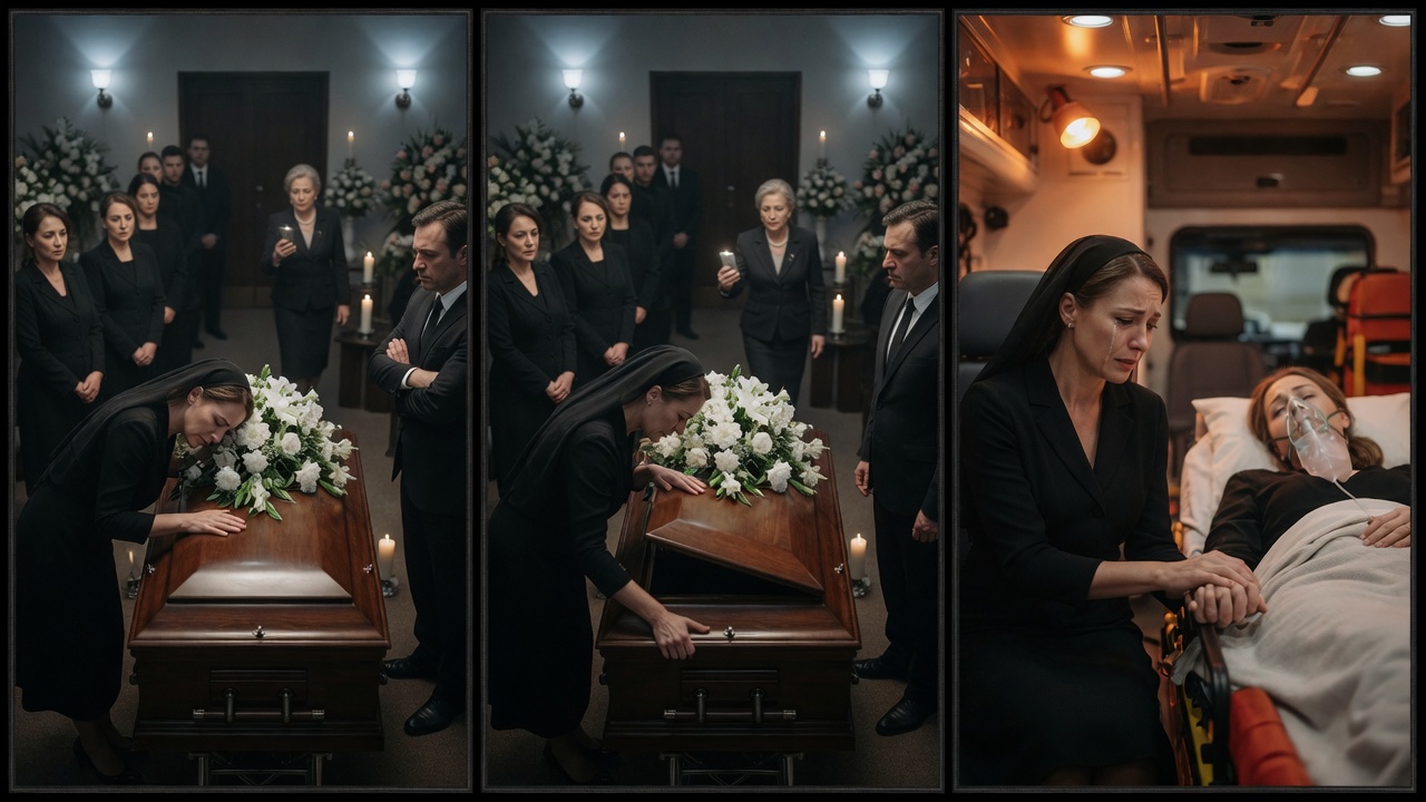 He Rushed His Wife’s Funeral At 11PM Without Telling Her Twin Sister, Unaware She Was Pressing Her Ear To The Coffin.