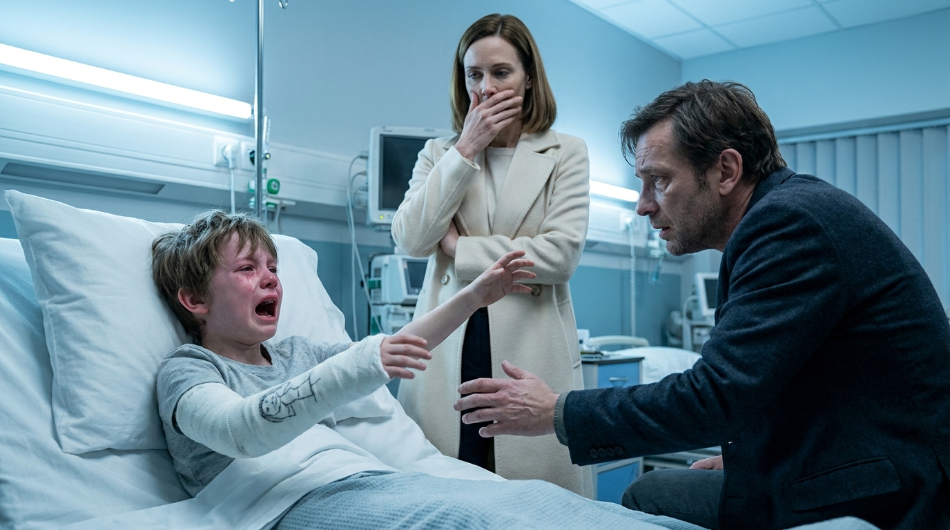 He Said Something Was Moving Inside His Cast For Three Days. Every Doctor Called It Hallucination. The Babysitter Who Finally Cut It Open Had Been Watching His Stepmother From The Very First Day.