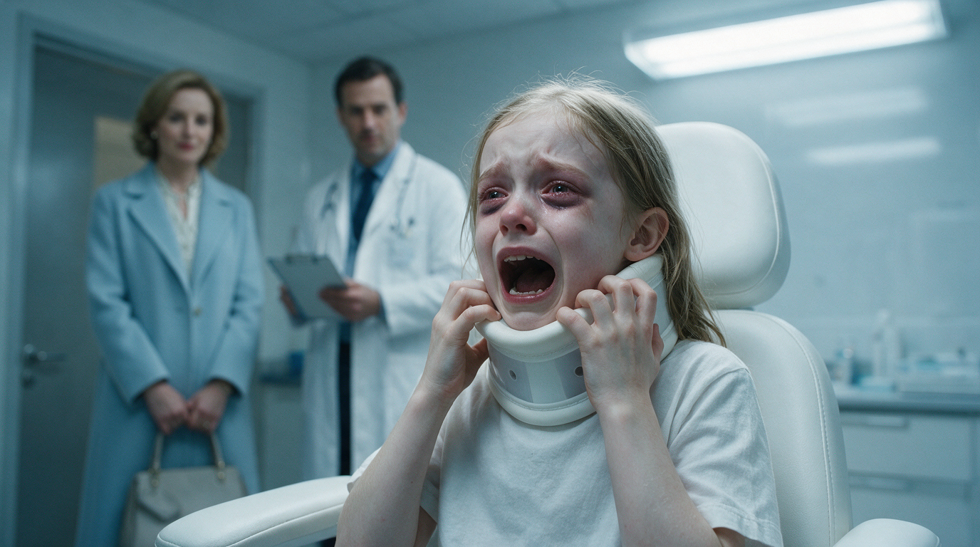 She Had Been Wearing The Collar For Three Days. Every Doctor Called It Anxiety. The Nurse Who Finally Cut It Open Had Been Watching Her Stepmother Since The Very First Appointment.