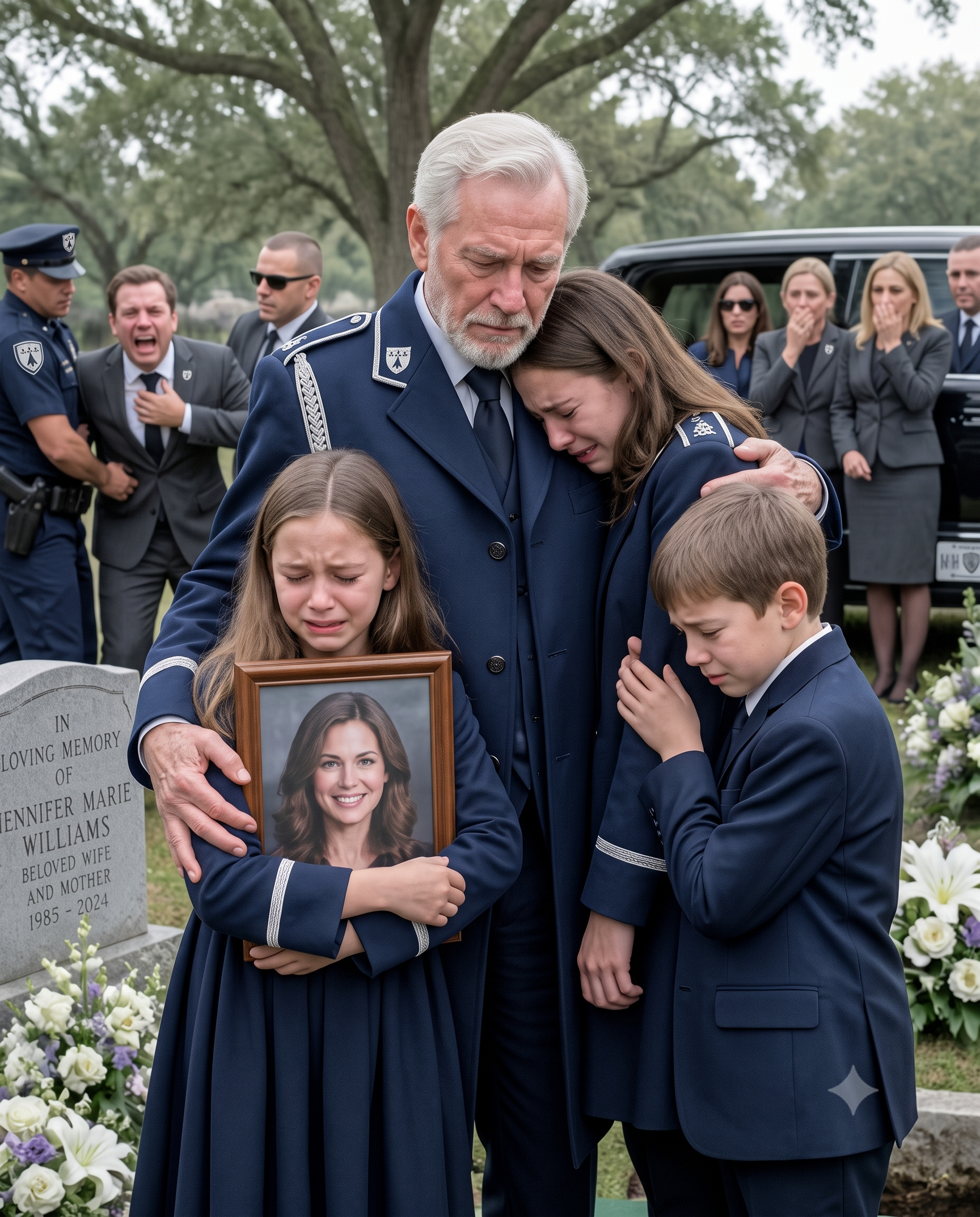 At my daughter’s funeral, my son-in-law pointed at his daughters and announced, “They’re going into foster care. I deserve a fresh start with my new fiancée.”
