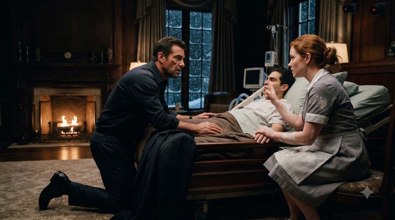 THE MAFIA BOSS INSTALLED CAMERAS TO CATCH A TRAITOR NEAR HIS PARALYZED TWIN—BUT HIS MAID MADE HIM KNEEL BEFORE THE ONLY WITNESS WHO COULDN’T SPEAK