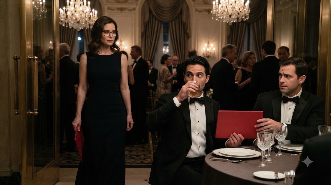 THE MAFIA BOSS INVITED HIS NERDY SECRETARY TO DINNER AS A JOKE, BUT WHEN SHE WALKED IN, NO ONE WAS LAUGHING