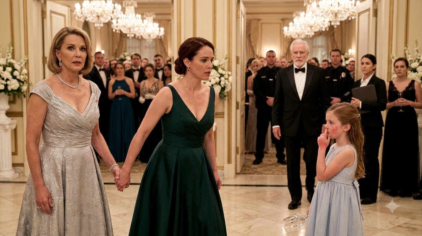 My husband’s stepmother slapped my six-year-old daughter at the gala in front of two hundred guests.