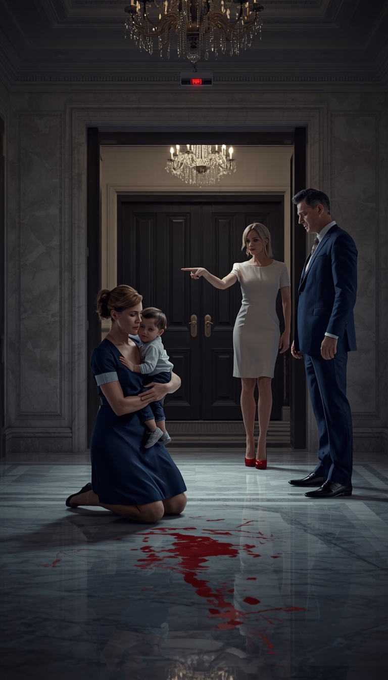 Serena dragged two-year-old Ethan across the marble foyer by one arm as I ran toward them.
