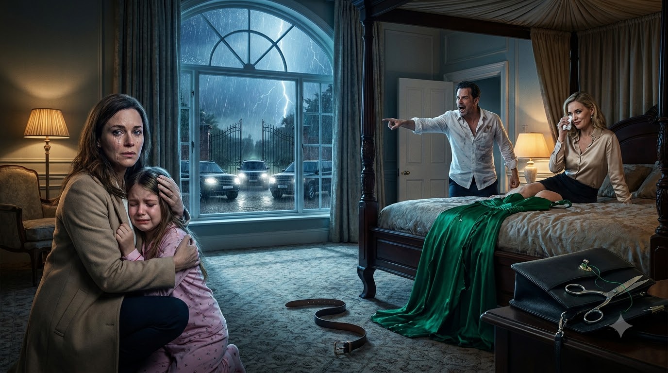 My Husband Blamed Our Daughter for His Mistress’s $10,000 Dress—Then My Five Brothers Arrived at the Gate