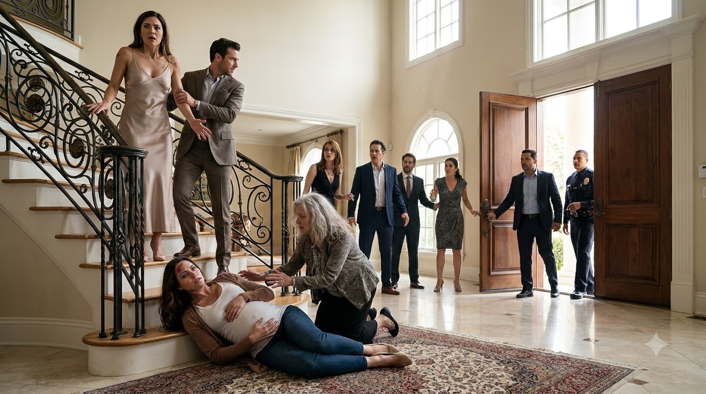 My Husband Ordered His Mistress to Push Me Down the Stairs—He Didn’t Know I Had Already Reversed His Plan