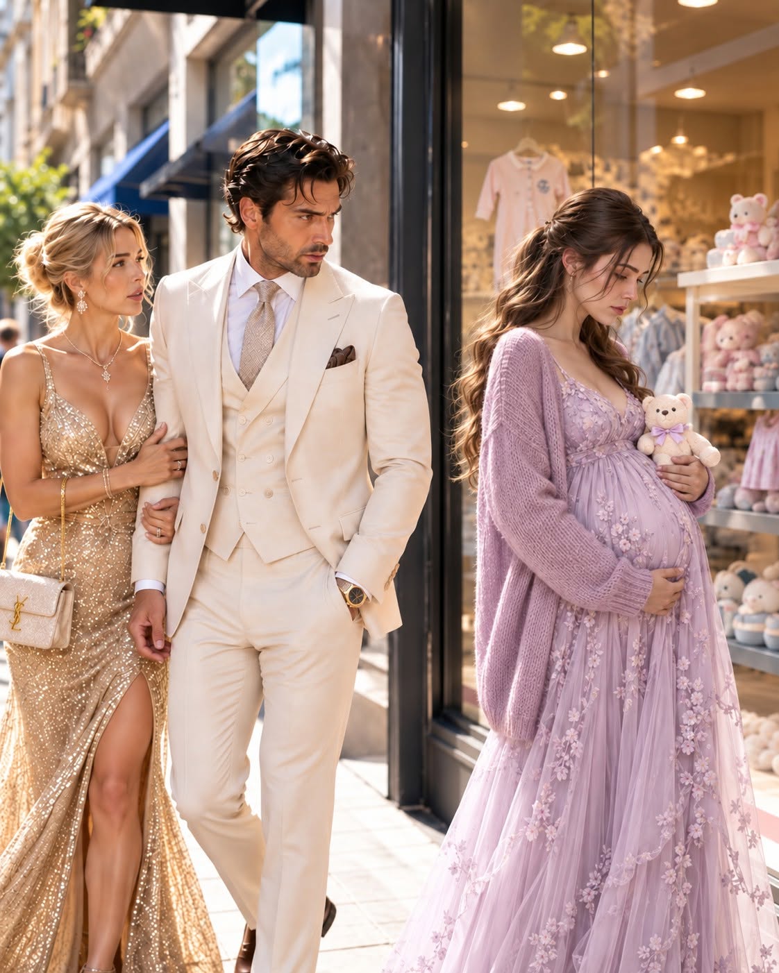 Walking With His High-Society Fiancée, the Mafia Boss Saw the Woman He Thought Had Died Five Months Ago—Carrying His Seven-Month Baby!