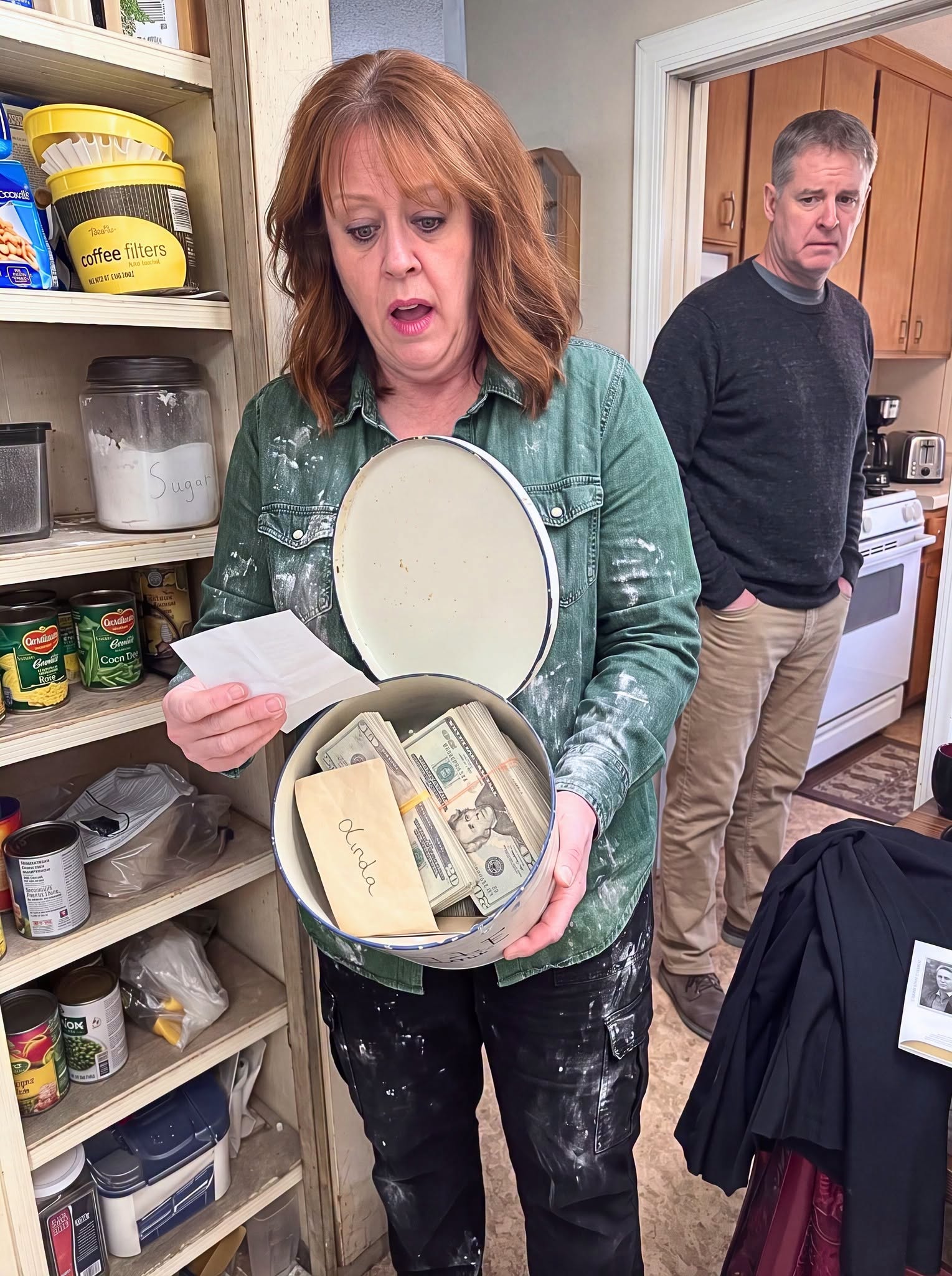 She Hidden $18,940 In An Old Flour Tin For Decades—When I Opened The Letter Inside, My Brother's Face Went Pale!