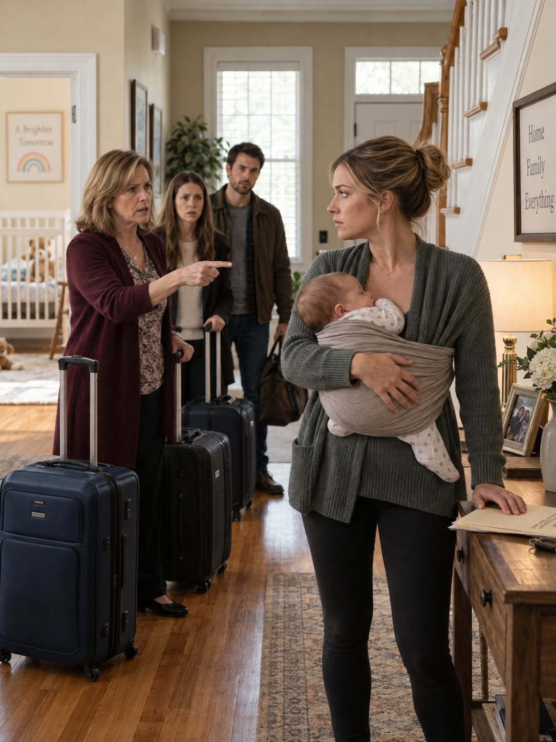 Mother Showed Up With Suitcases To Take Over My Dream Home After My Husband Died—When I Opened My Lawyer's Folder, Her Face Went Completely White!