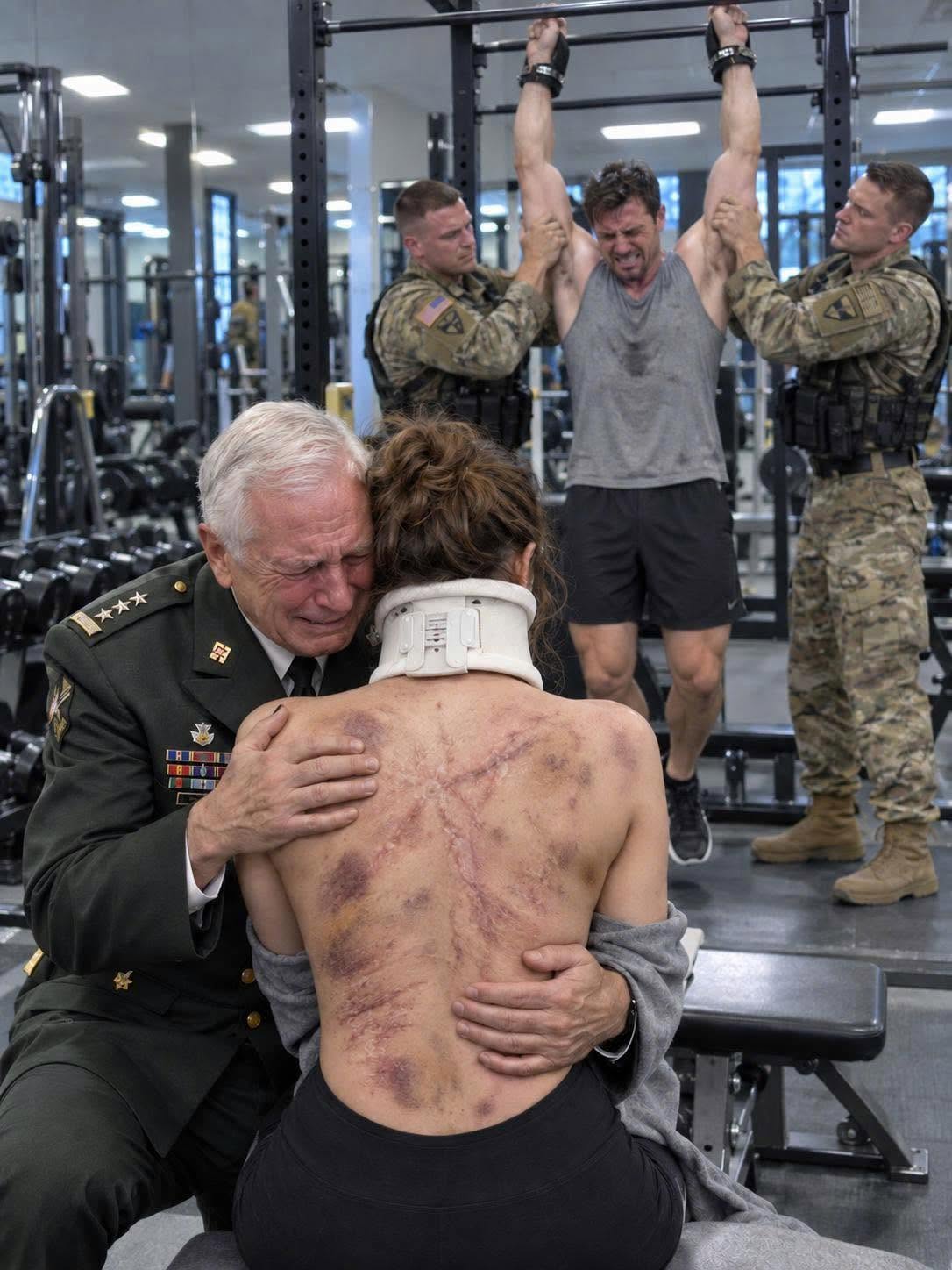 The MMA Boyfriend Laughed at the Gray-Bearded Marine Veteran—Until the Gym Doors Locked and the Real Combat Began!