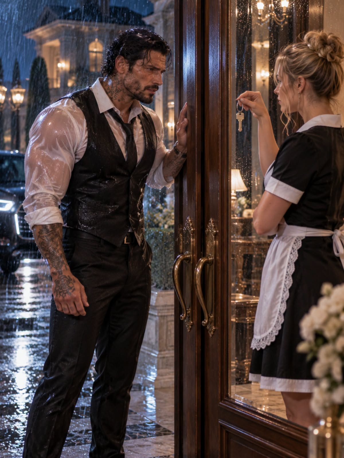 The Most Feared Mafia Don in the City Tried to Break Into His Own Estate—Only to Find the New Housekeeper Standing on the Other Side of the Door!