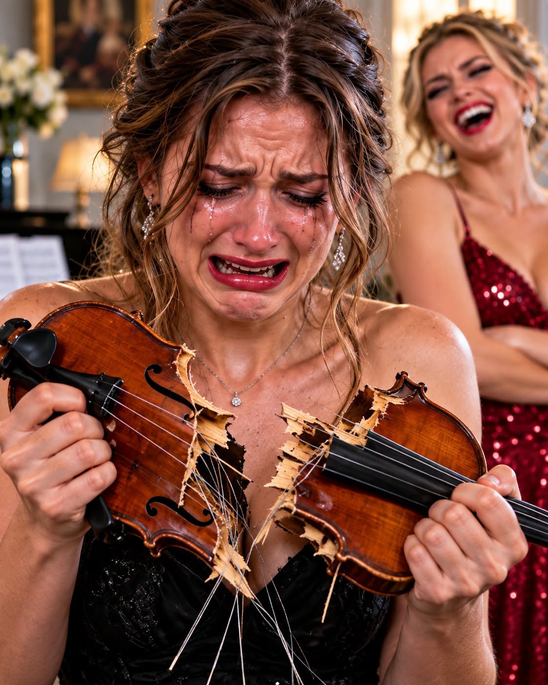 She Smashed My 80K Heirloom Violin Minutes Before My Debut—Thinking She Won. Then the Billionaire Patron Revealed the 9 Million Dollar True Instrument, and Now My Toxic Family Is Begging on Their Knees!