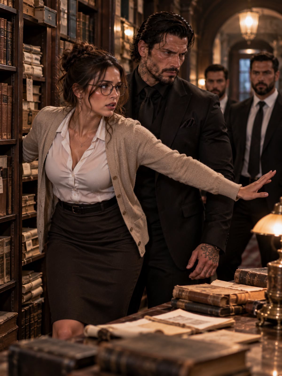 The Cold Mafia Boss Reached for His Gun Inside the Library—Then the Quiet Librarian Did Something That Shocked the Entire Underworld!