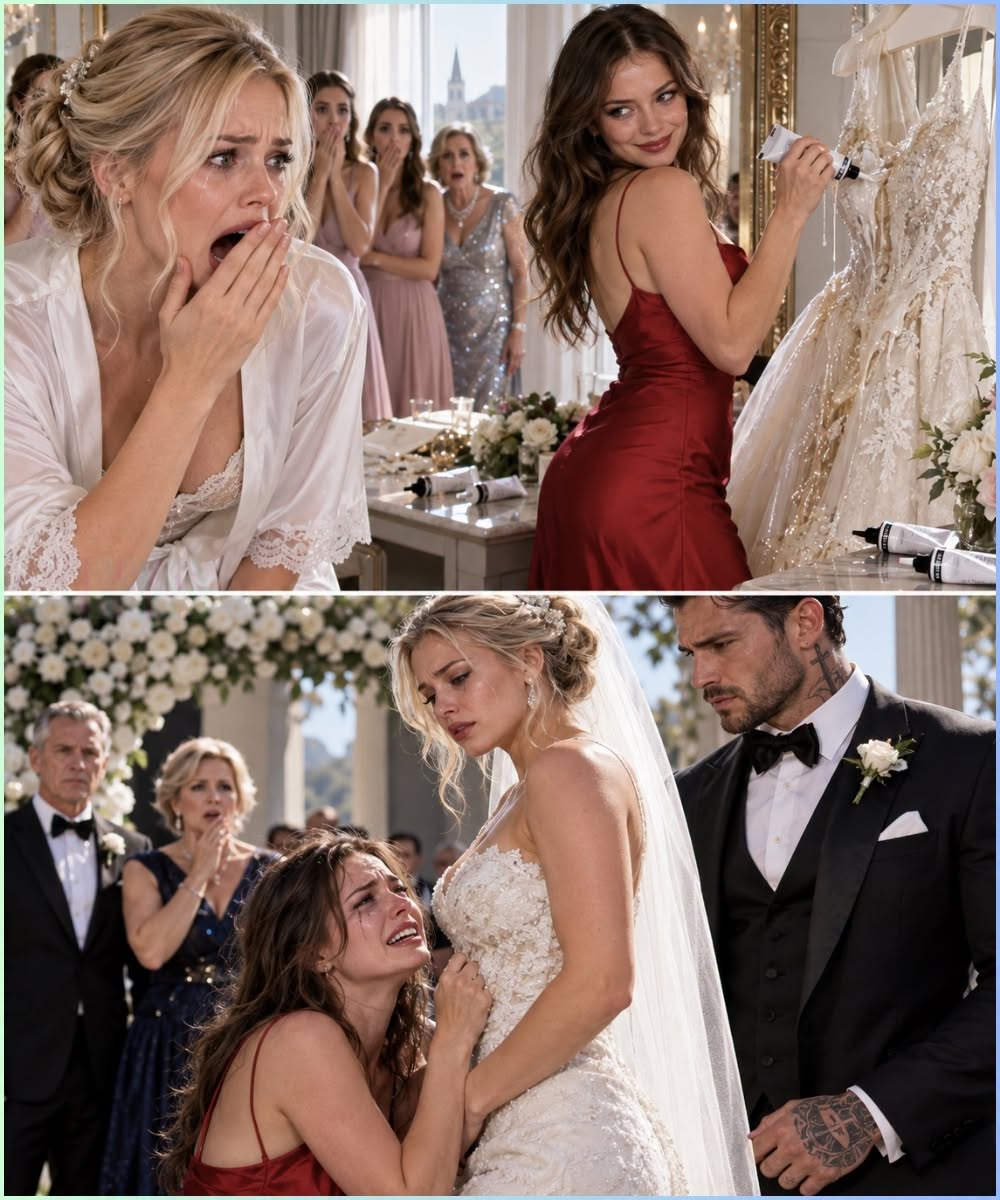 My Sister Poured Glue Over My Wedding Dress—Then Begged Me to Hide the Truth, But Karma Had Other Plans!
