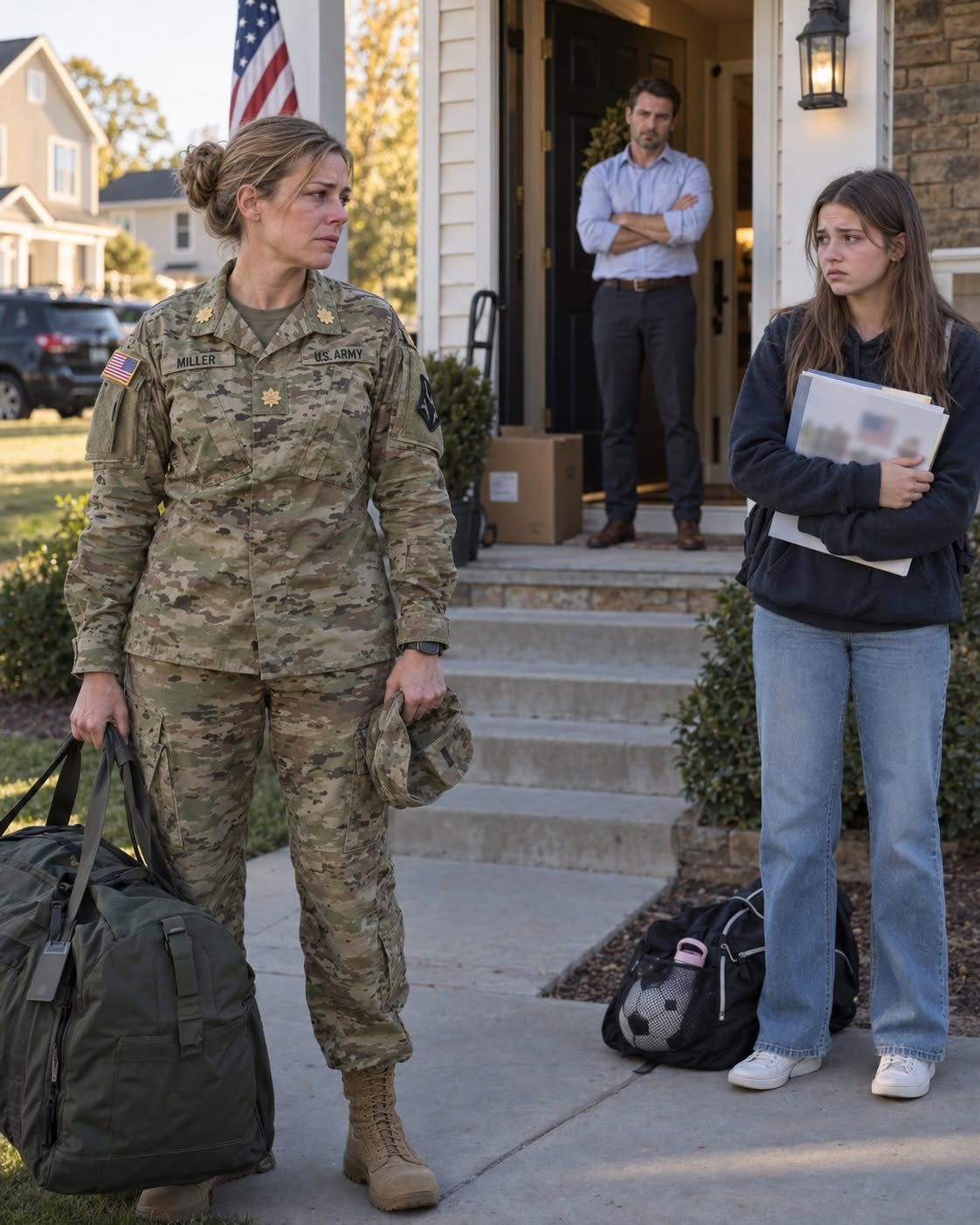 Left Behind by the Uniform: My Daughter’s Heartbreaking Question Shattered My World