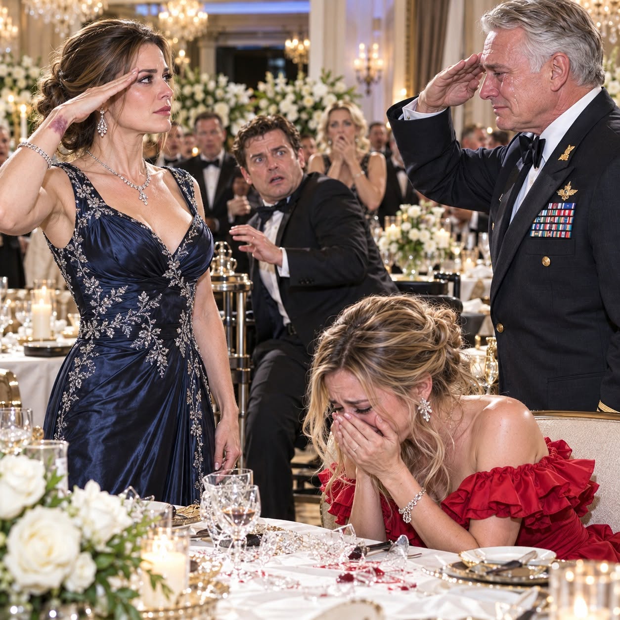 My Billionaire Ex Thought His New Wife Humiliated Me in Front of Her Navy Captain Dad—Until She Demanded My Call Sign and the Captain Turned Ghostly White!