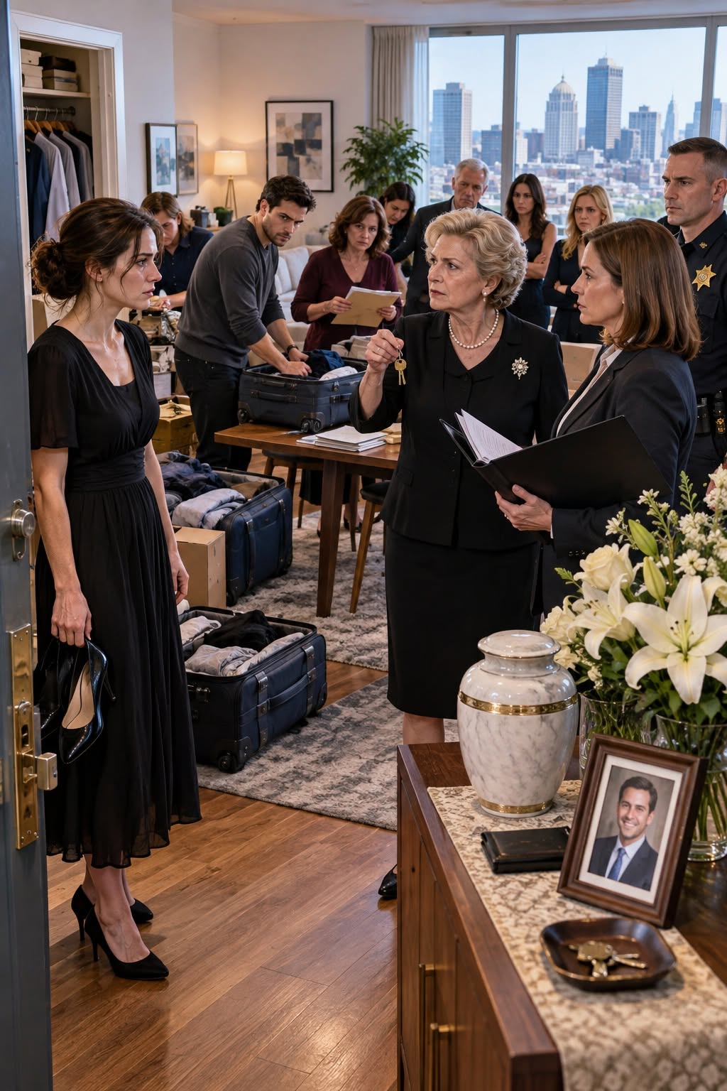 THEY THREW ME OUT OF MY DEAD HUSBAND’S HOUSE HOURS AFTER HIS FUNERAL—UNTIL MY ATTORNEY OPENED THE BLACK FOLDER AND READ CLAUSE SEVEN