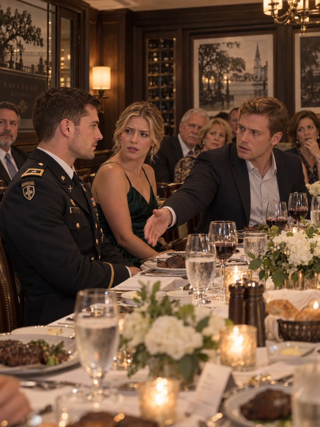 My Sister Mocked My Army Service At Her Engagement Dinner, Calling Me A Simple Gate Guard—Until Her Ranger Fiancé Saw My Insignia, Turned Pale, And Ordered Her To Shut Up!