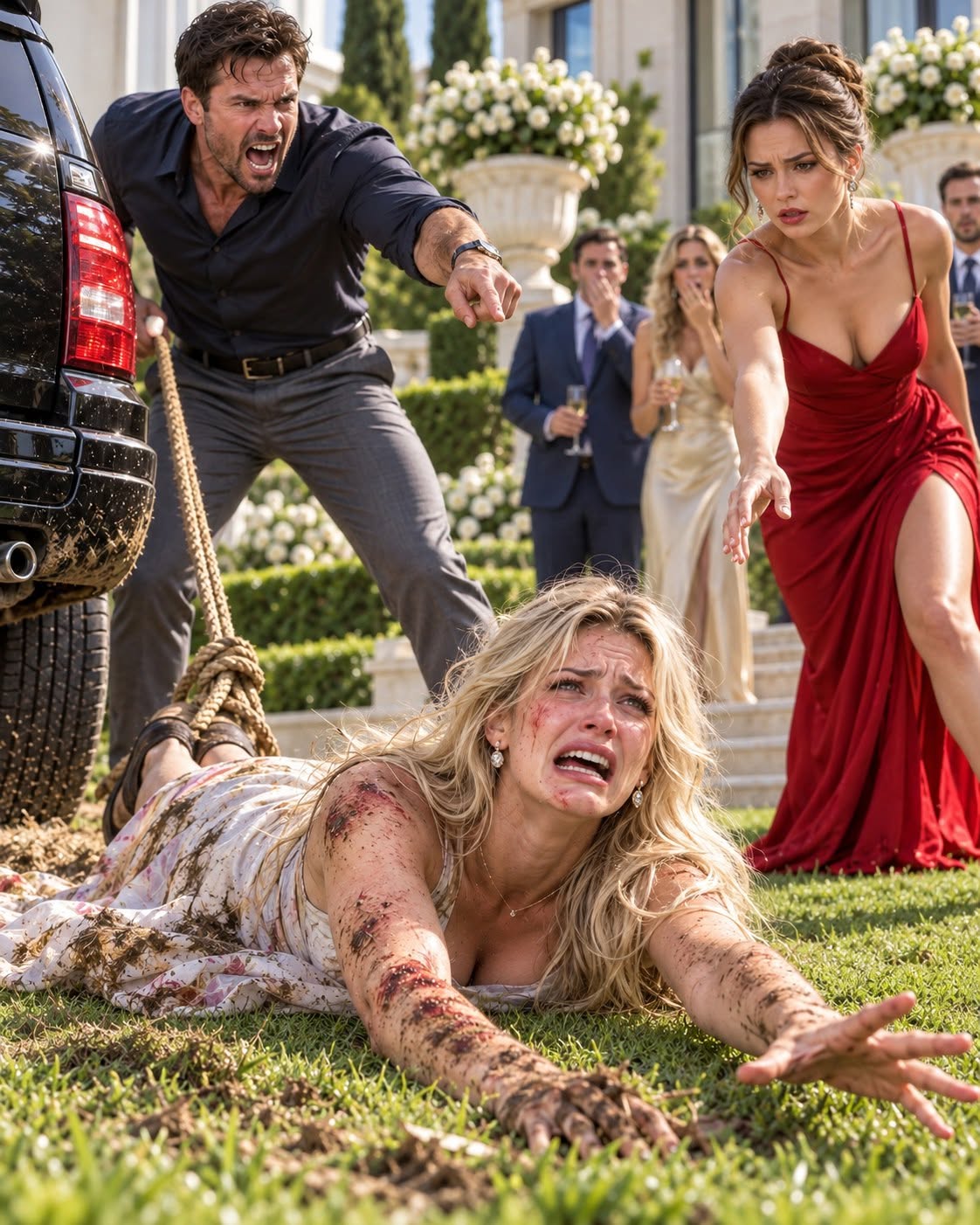 HE TIED HIS DISABLED WIFE TO HIS CAR AND DRAGGED HER IN FRONT OF THEIR FRIENDS—UNTIL SHE CALLED OUT EVERY WITNESS BY NAME AND DESTROYED HIS ENTIRE WORLD!