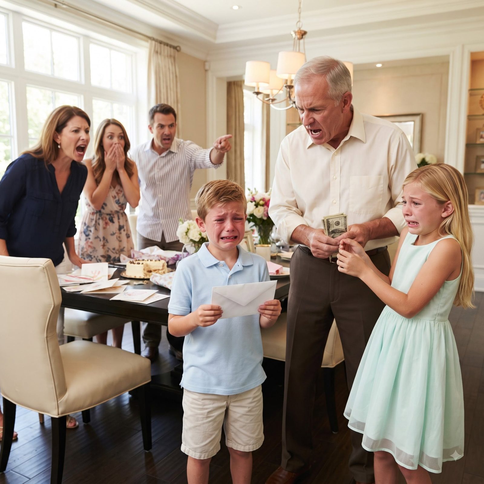 GRANDPA STOLE MY 8-YEAR-OLD SON'S $300 BIRTHDAY MONEY TO GIVE TO HIS COUSIN—UNTIL 11 THANK-YOU CARDS DESTROYED THE FAMILY!