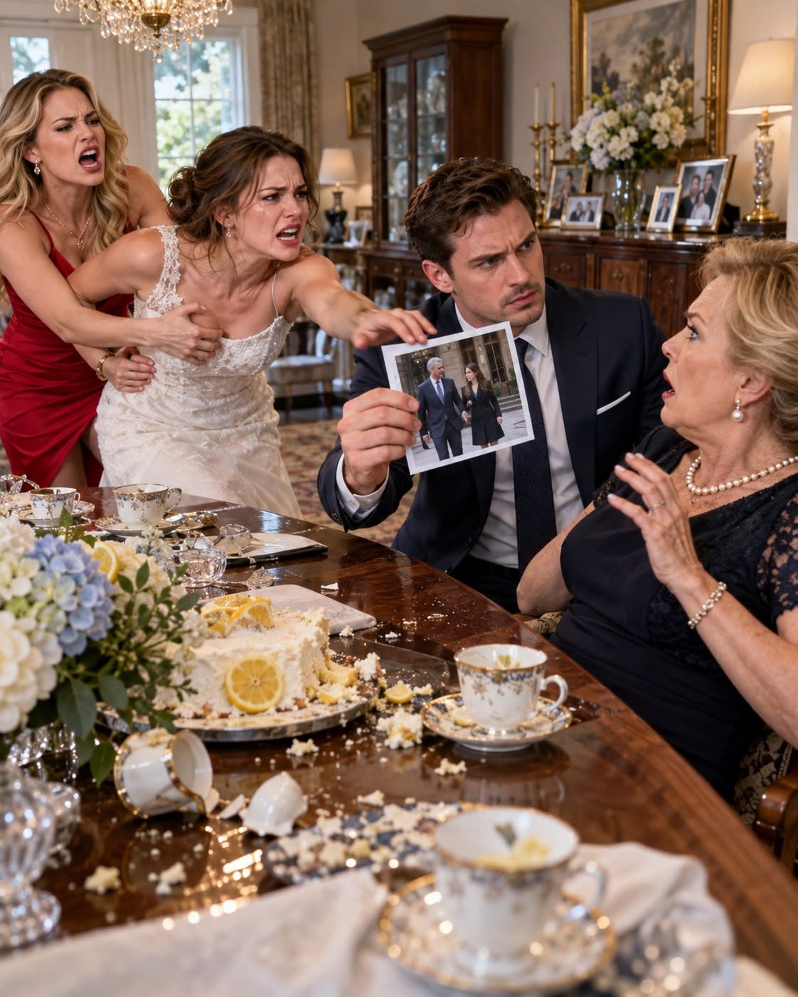 HER FAMILY PLOTTED TO DESTROY HER WEDDING WITH A SECRET AFFAIR PHOTO—BUT THE FIANCE’S SHOCKING REVEAL LEFT HER MOTHER AND SISTER PARALYZED IN TERROR!