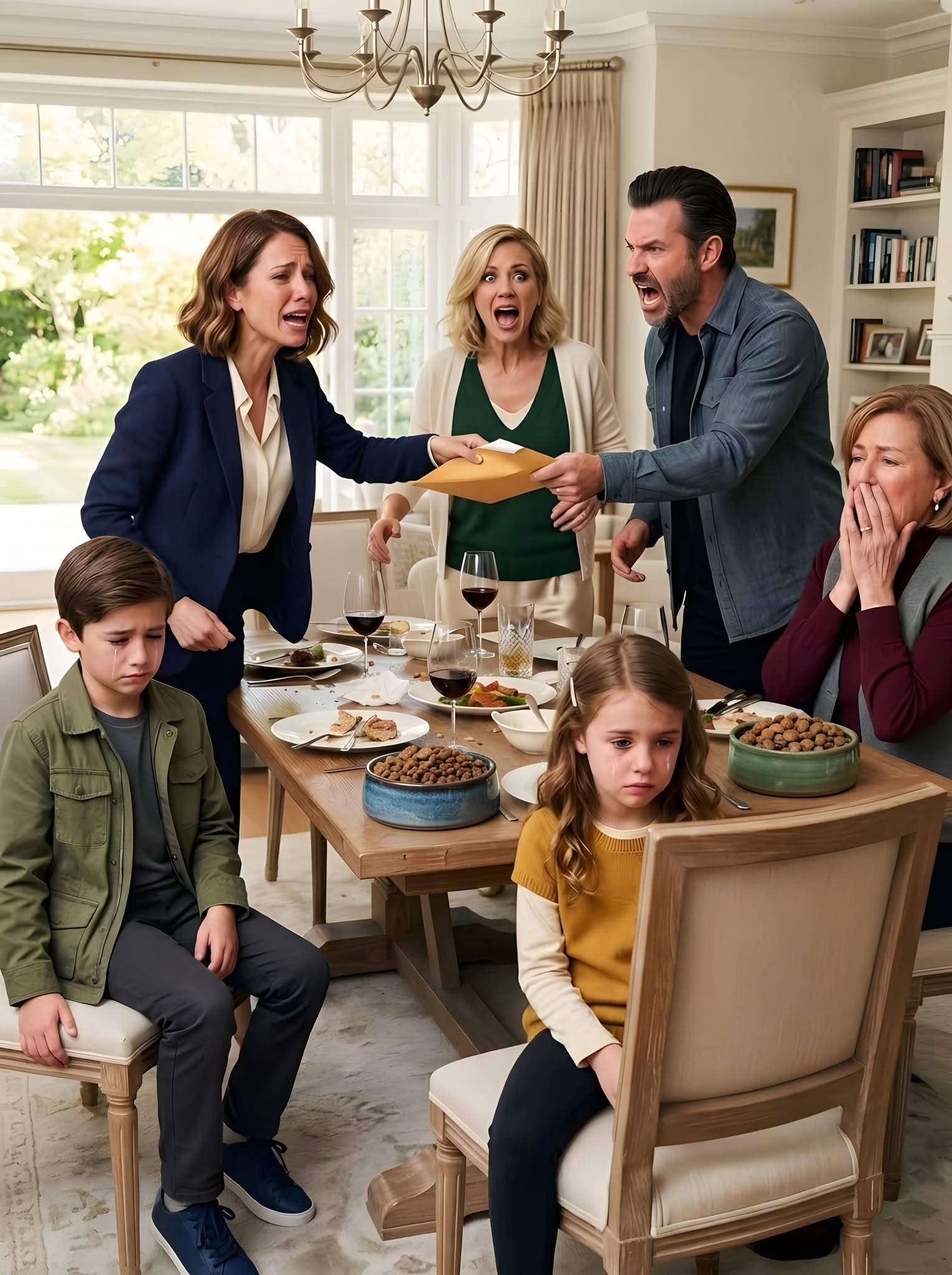 The Pet Bowl Disrespect at Family Dinner Backfired Instantly When the Widow Slid One Envelope Across the Table!