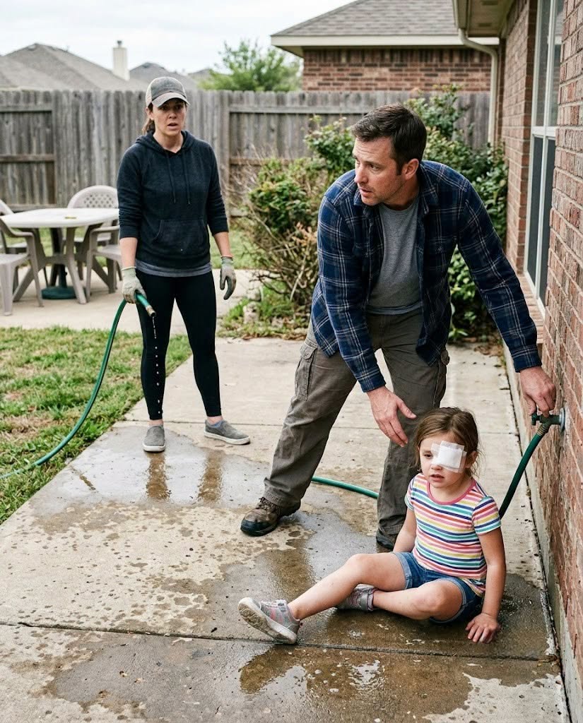 The Stepmother Thought a Garden Hose and a Quick Text Would Hide the Truth—Until the Neighbor's Security Footage Blew the Whole House Wide Open!