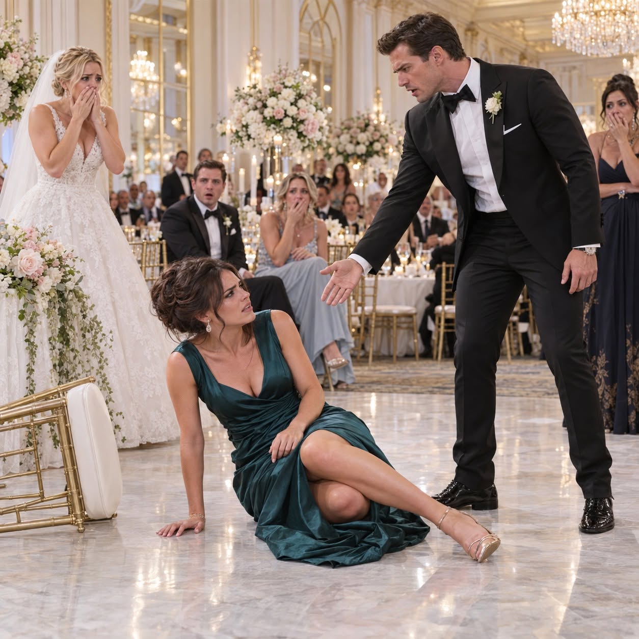 She Pulled My Chair Away at Her Wedding in Front of 200 Guests. Moments Later, the Groom Revealed I Owned His Entire $20M Empire!