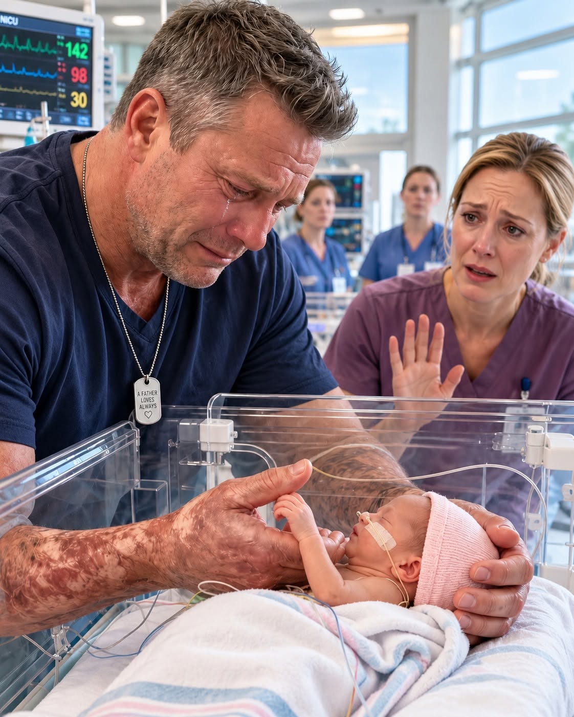 SHOCKING NICU SECRET: A 6-Foot-5 Veteran With Trembling Hands Held The Abandonded Premature Baby—Then His Military Tag Revealed The Unthinkable Truth!