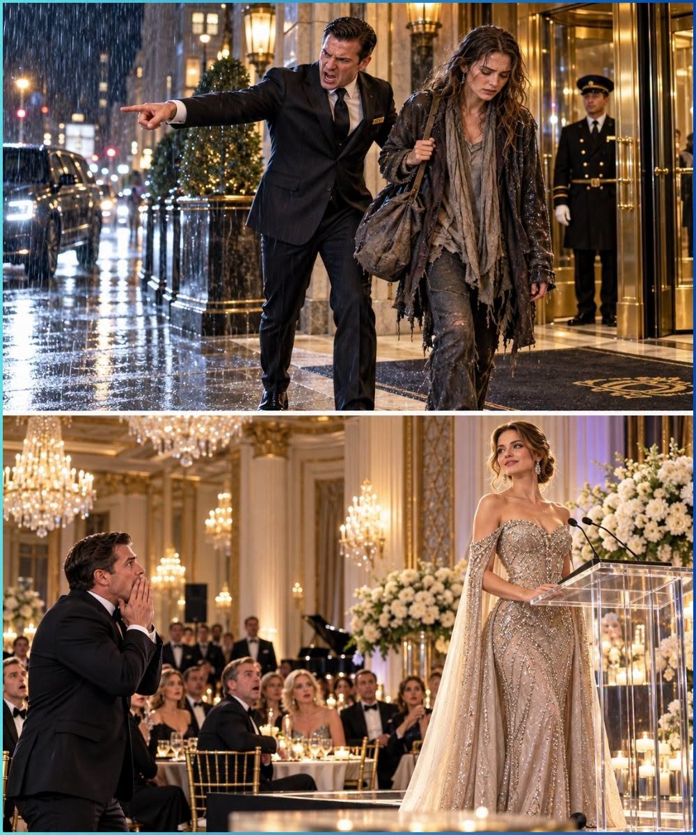 The Arrogant Hotel Manager Threw Me Into the Storm—Then He Froze When I Walked Back Through the Lobby as the True Billionaire Owner