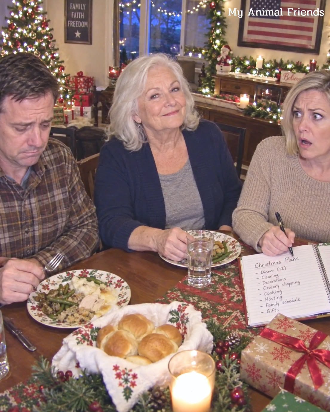 She Dared Cancel Christmas Eve, But When They Found What Was Hidden Inside Her Old Blue Notebook, The Entire Family Began To Beg