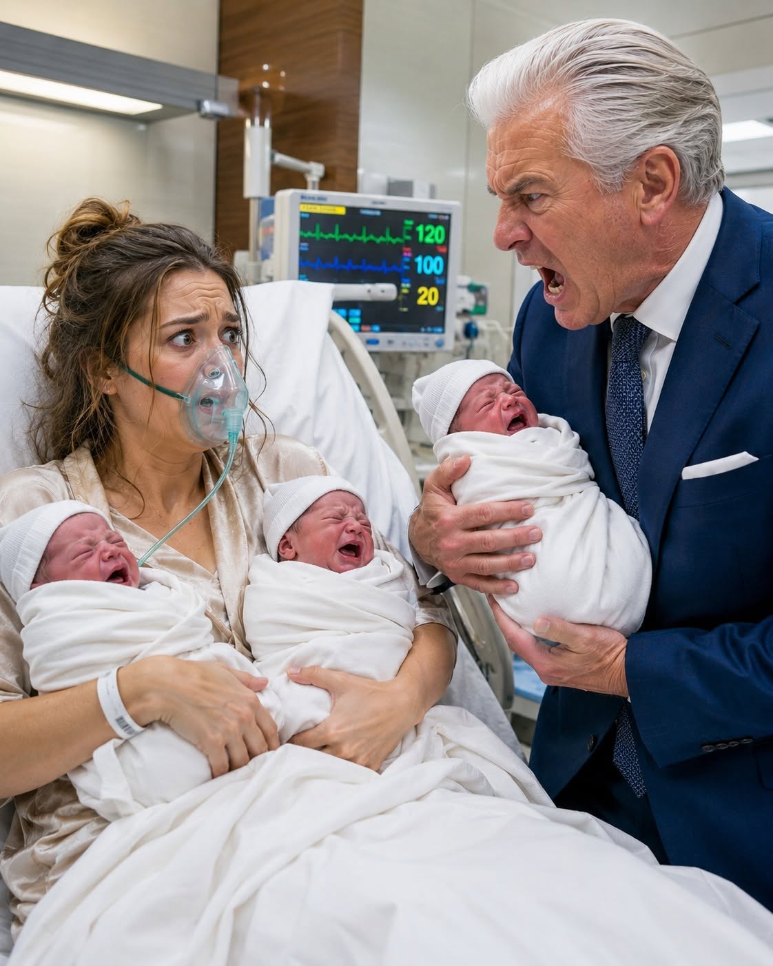 Dad Demanded I Hand Over One of My Newborn Triplets to My Brother—When I Refused, He Struck Me, Triggering a Terrifying Blueprint of Pure Evil!