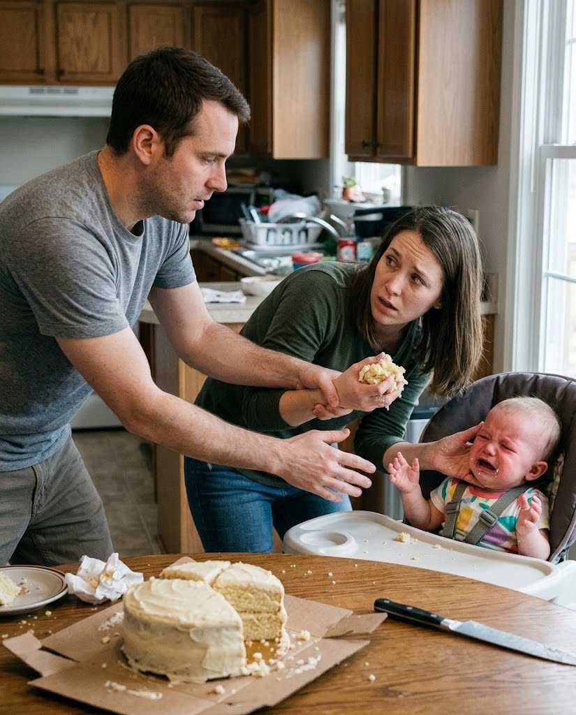 I Smashed a Pan Over My Wife’s Head to Save Our Choking Baby—Then the Pediatrician Revealed the Horrifying Truth About the Bruises on His Jaw!