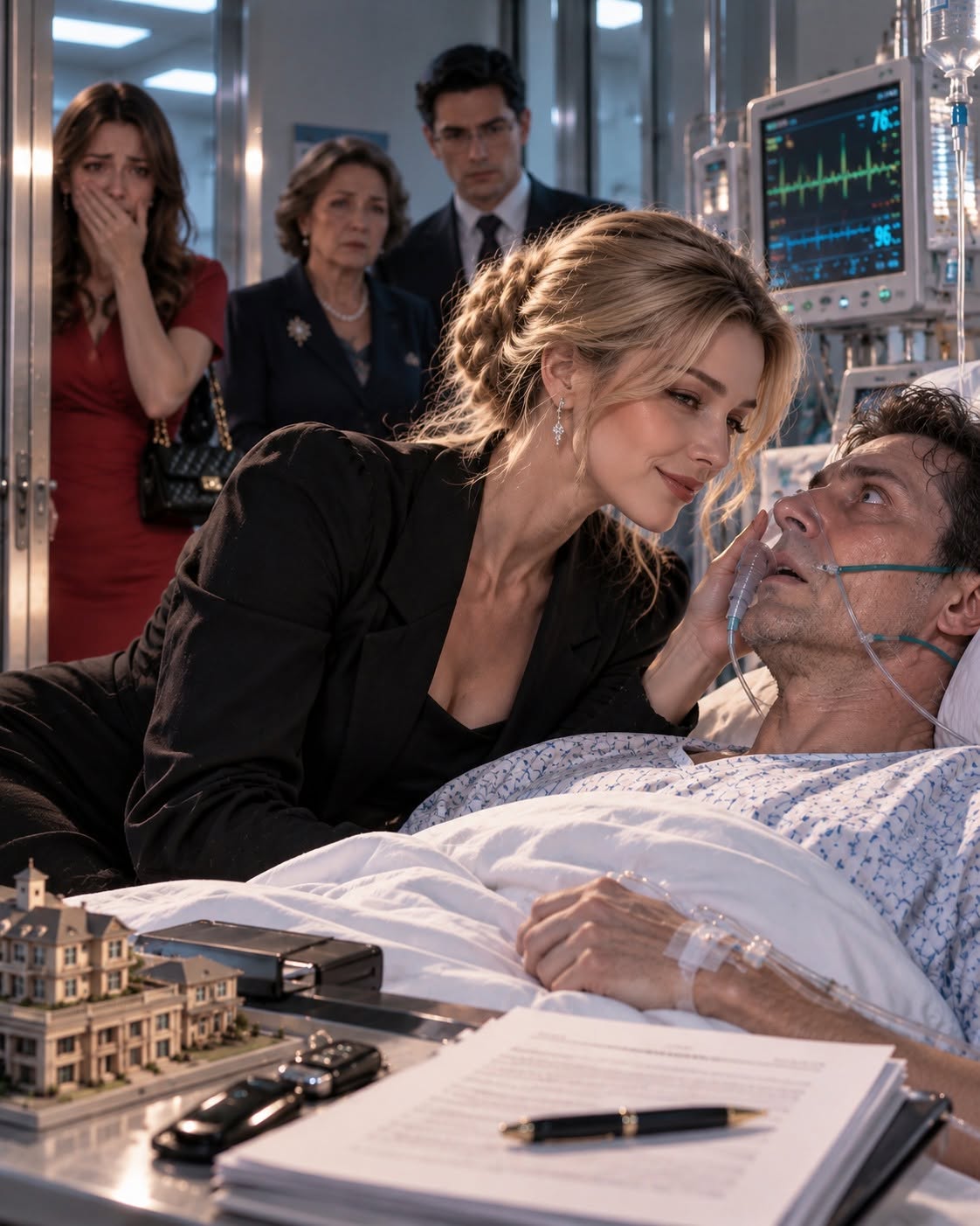 HE THOUGHT HIS SILENT WIFE KNEW NOTHING WHILE HE GAVE EIGHT PROPERTIES TO HIS MISTRESS—UNTIL HE LAY DYING IN THE ICU, SHE WHISPERED ONE SECRET THAT SHATTERED HIS ENTIRE EMPIRE!
