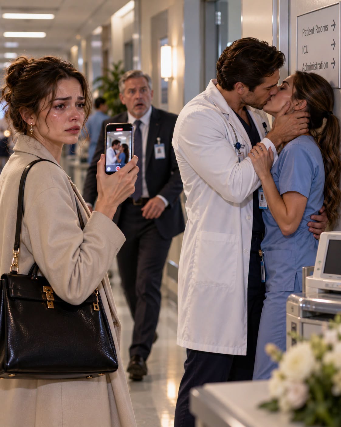 She Caught Her Celebrity Surgeon Husband Kissing a Nurse in the Parking Garage—10 Minutes Later, the Hospital Director Begged Her Not to Press Send!