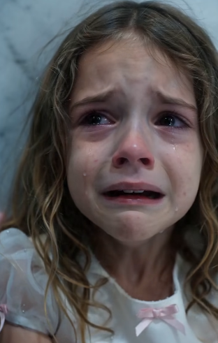 THE GROOM FOUND A LITTLE GIRL CRYING IN THE WEDDING BATHROOM… THEN SHE SAID SOMETHING THAT CHANGED HIS FACE
