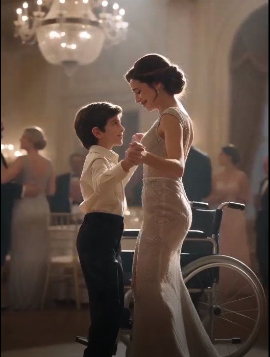 Full all: A LITTLE BOY ASKED HER TO DANCE—BUT THE ENTIRE BALLROOM ONLY SAW THE WHEELCHAIR.