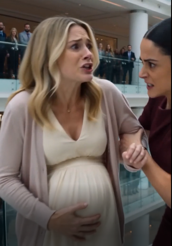 Full: SHE FELL DOWN THE GLASS STAIRS WHILE PROTECTING HER UNBORN CHILD—BUT THE CRUELEST PART WAS HOW MANY PEOPLE JUST STOOD THERE.
