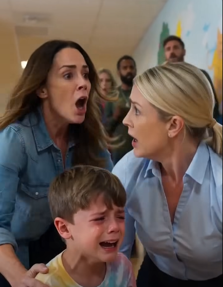 He won’t see a thing,” the nanny whispered to my crying child. Little did she know, I was watching every single second from the car